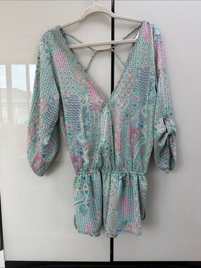 Beach Bunny Turquoise, Pink & Purple Patterned Swim Cover